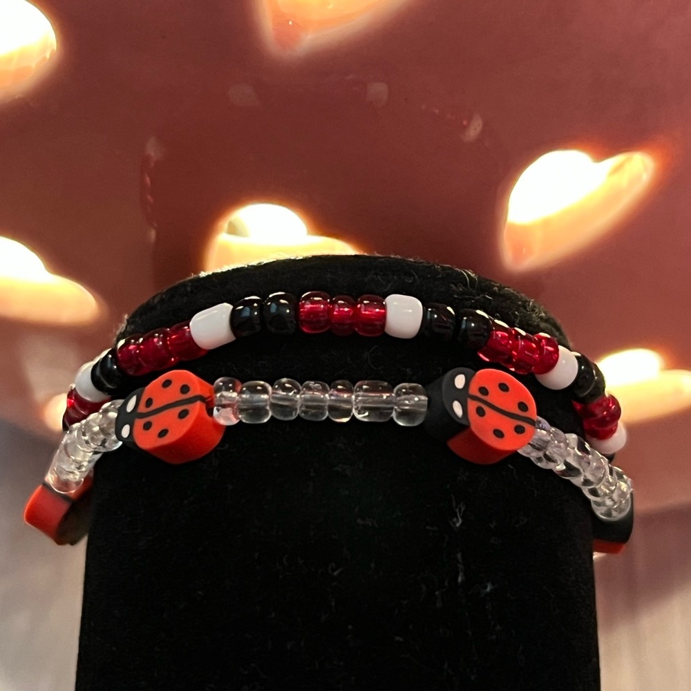 Ladybug bracelet set🐞